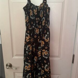 Black and Yellow Floral Dress